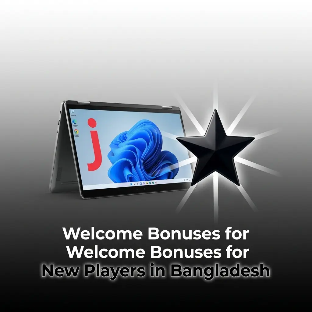 Baji welcome bonuses for new players in Bangladesh showing casino 100% up to 1000 BDT and sports 77% up to 7777 BDT