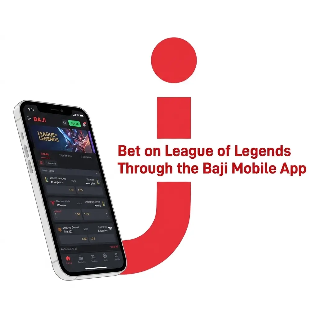 Baji mobile app League of Legends betting interface showing esports markets on Android and iOS in Bangladesh