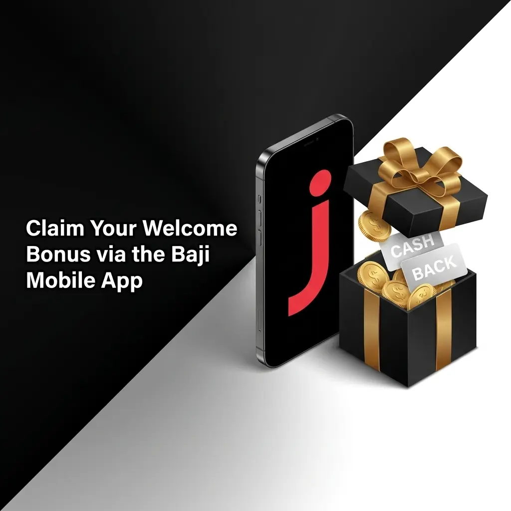 Baji mobile app welcome bonus claim steps on Android and iOS with registration and first deposit guide
