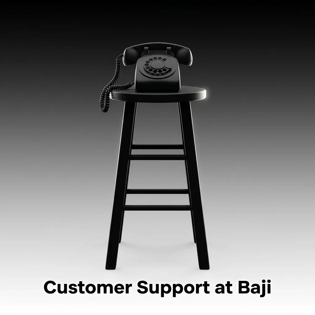 Baji 24/7 customer support channels including live chat, email, Telegram, WhatsApp, and Facebook Messenger