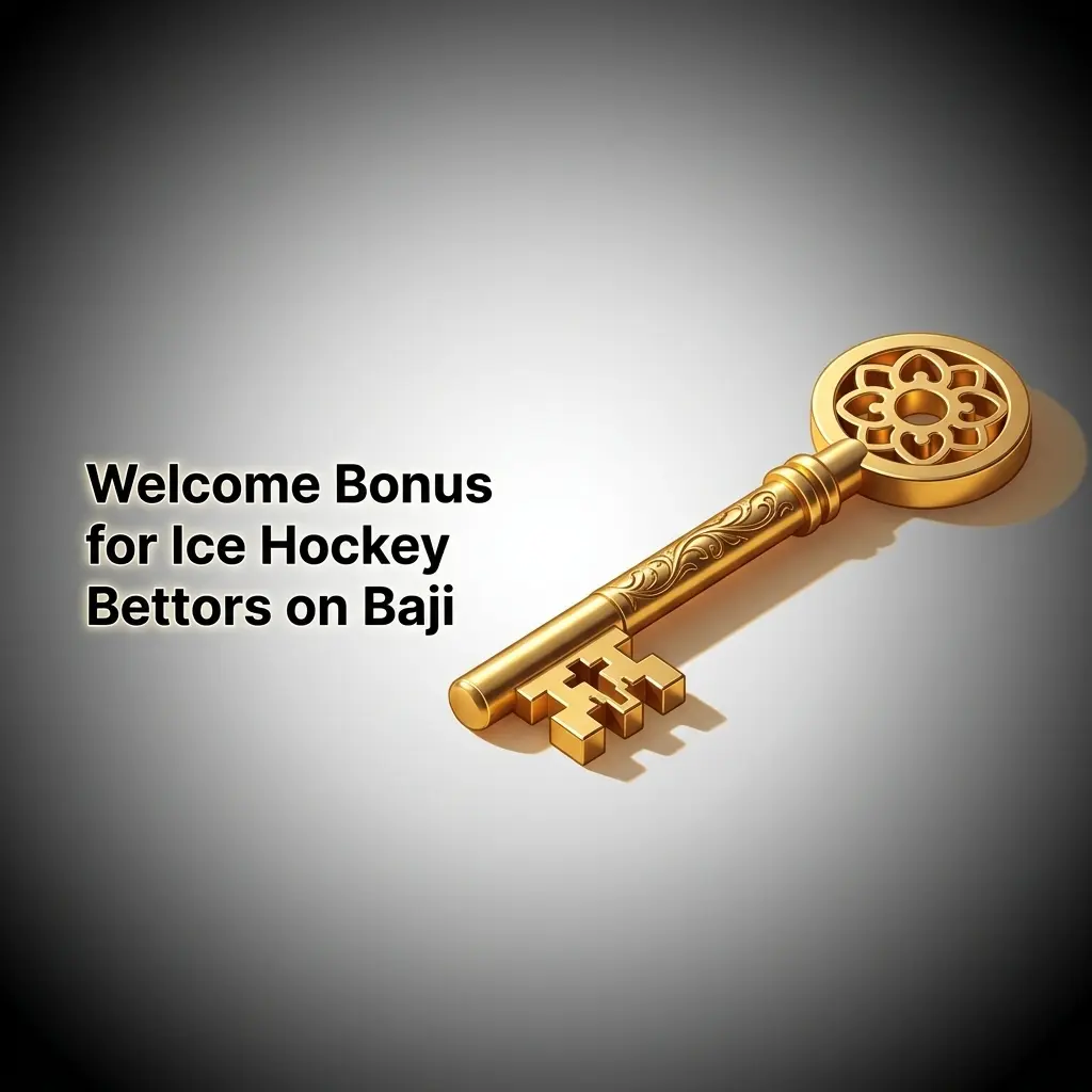 Baji welcome bonus for ice hockey bettors on first deposit with bonus funds for sportsbook markets